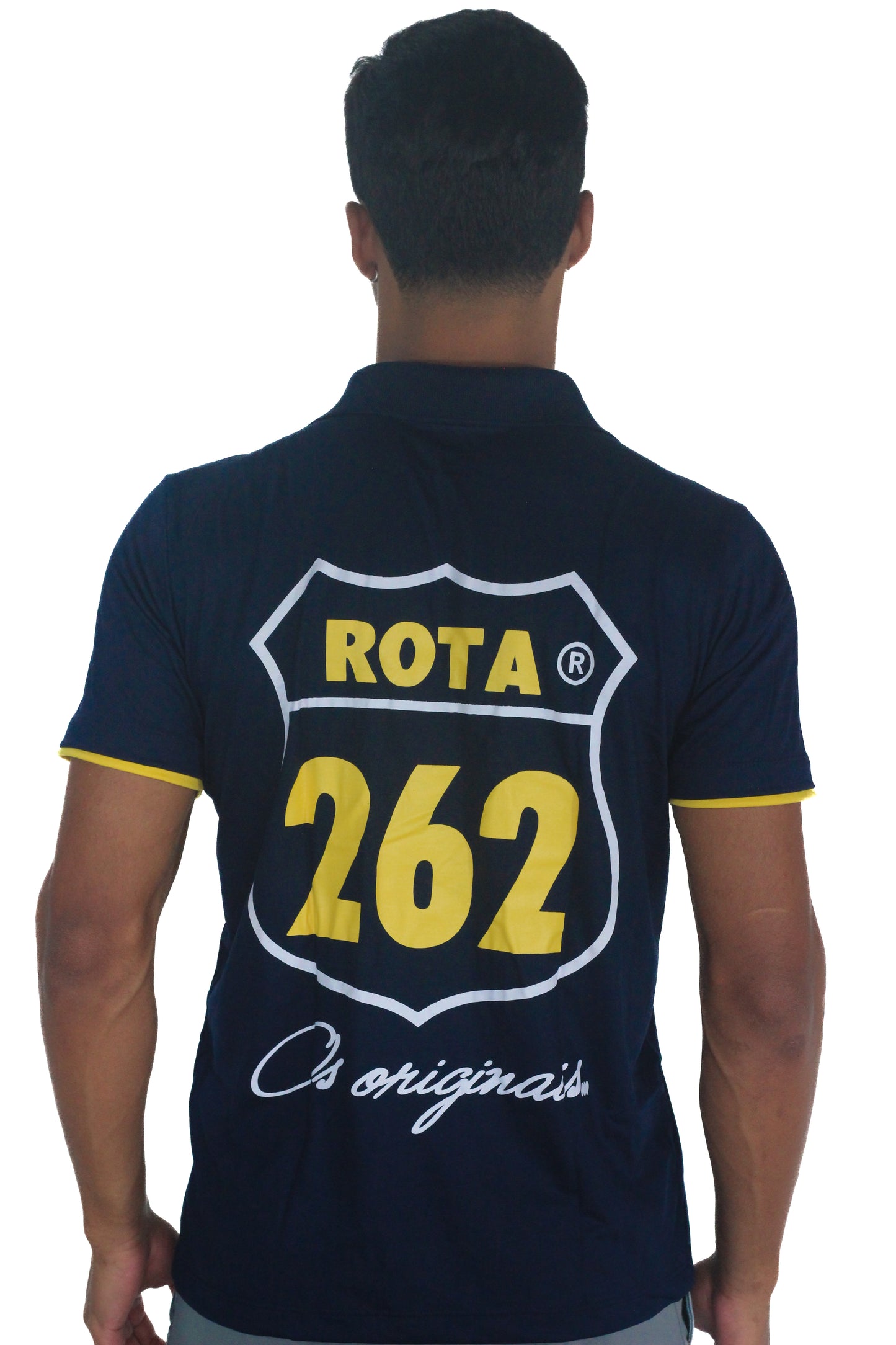 Camisa Polo com escrita Rota 262