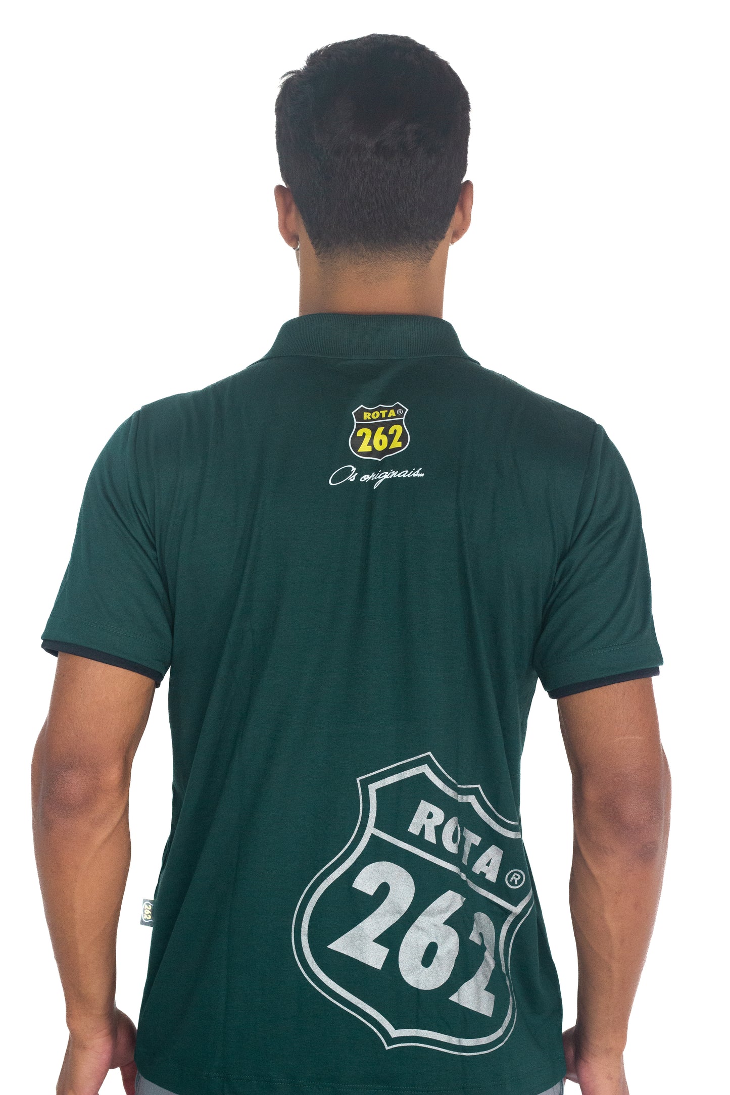 Camisa Polo com escrita Rota 262