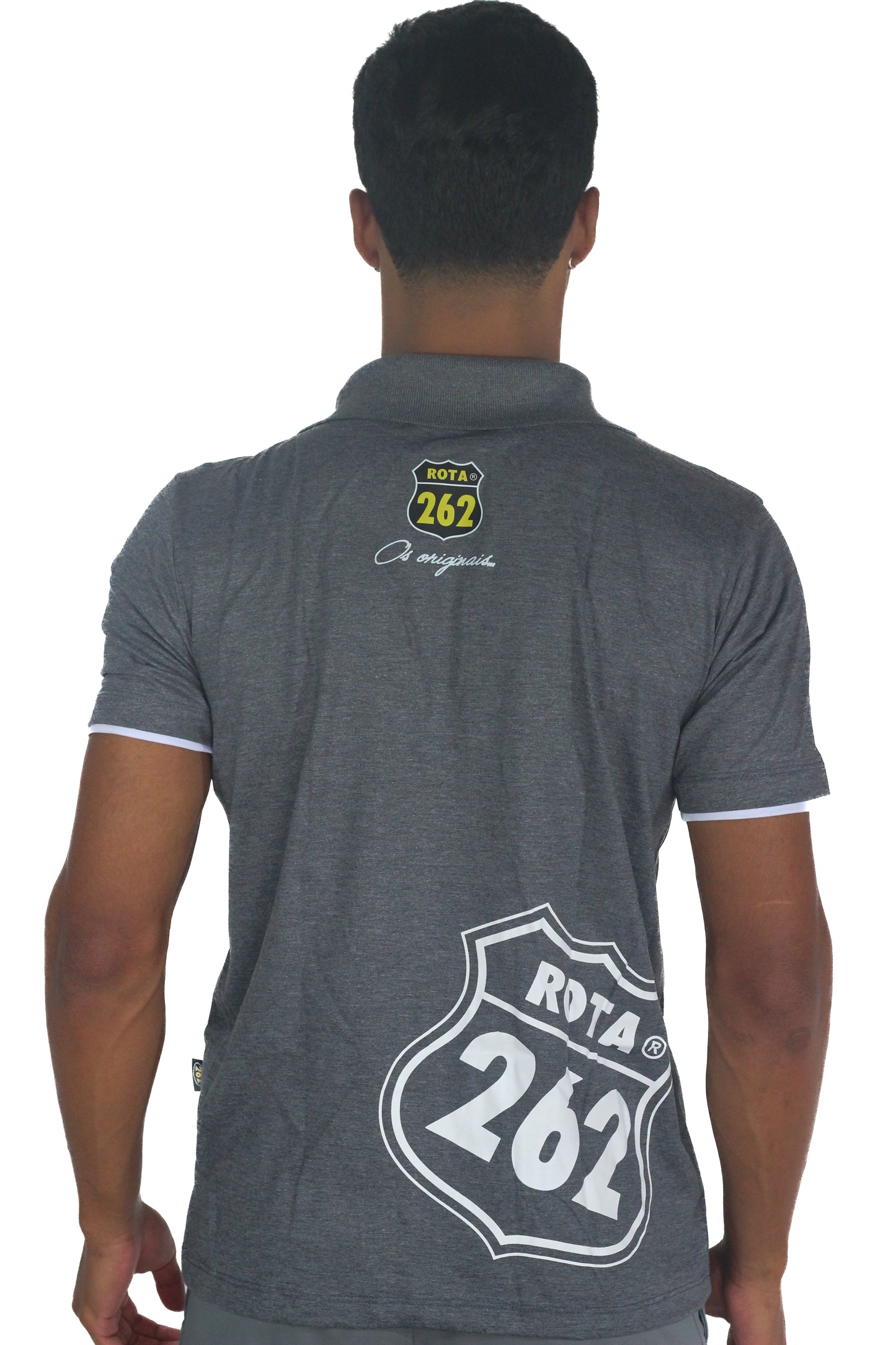 Camisa Polo com escrita Rota 262