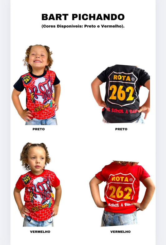 CAMISA INFANTIL BART PICHANDO
